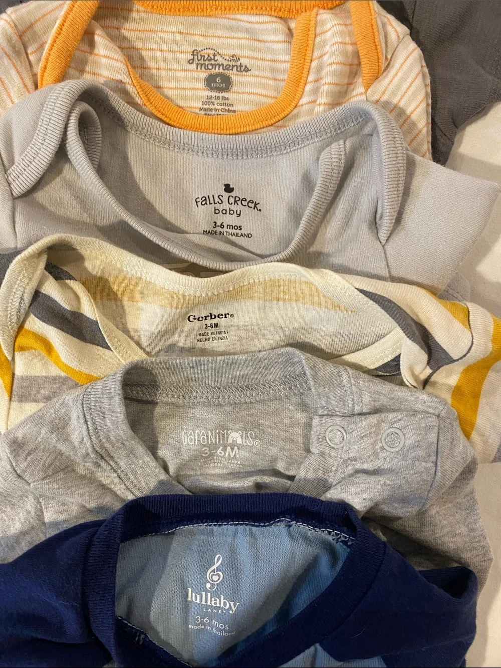 Baby Boys Mixed Onesie & Pants Set -  12 pieces 3-6 months